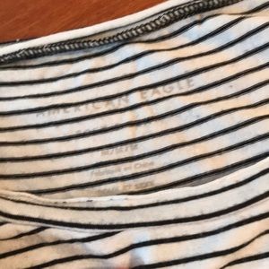 American Eagle Outfitters Tops - American Eagle Black and White Striped Tee American Eagle Outfitters Tops - American Eagle Black and White Striped Tee